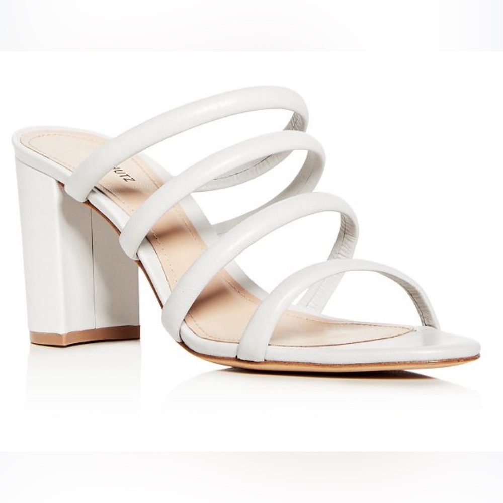 Schutz Felisa Leather High Block Heel